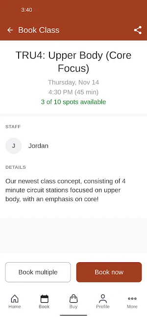 TRUMAV Fitness Screenshot 2