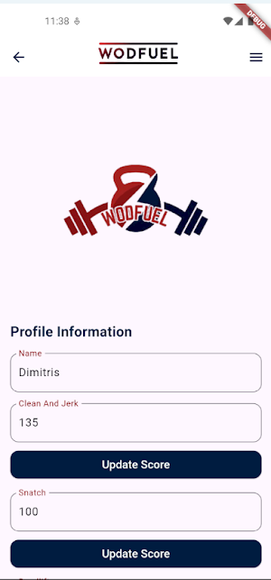 WodFuel Screenshot 2