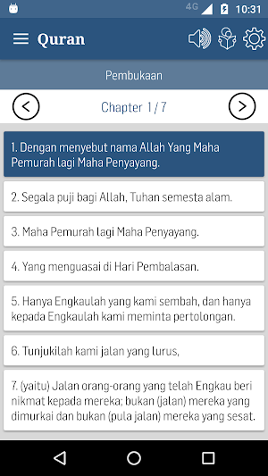 Indonesian Quran Screenshot 1
