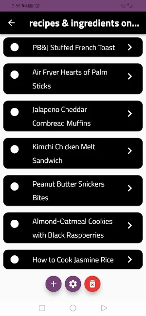 recipes & ingredients on hand Screenshot 2