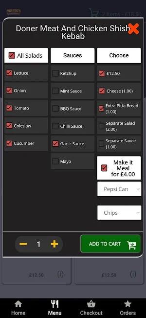 Marios Pizza Kebab Kidwelly Screenshot 0