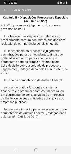 Lei 9613 - Lavagem de Dinheiro Screenshot 2