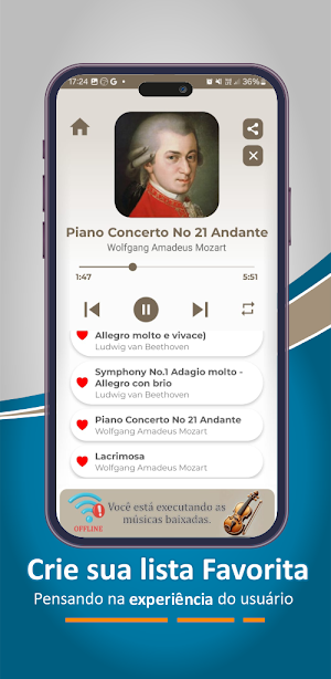 Músicas Clássicas - Offline Screenshot 2