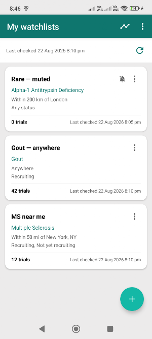 TrialRadar: Clinical Trials Screenshot 0