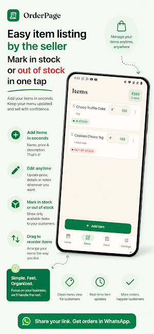 OrderPage : Store for WhatsApp Screenshot 3
