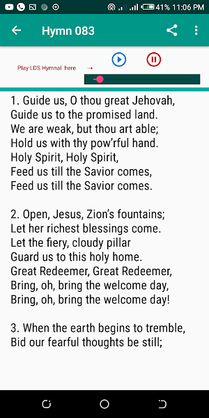 LDS Audio Hymnal (choir backup offline) screenshot 4