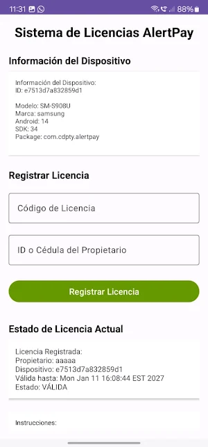 AlertPay Screenshot 2
