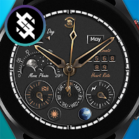 BFF2- Black Analog Pattern