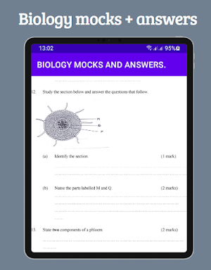 Biology; Mocks and answers. Screenshot 3