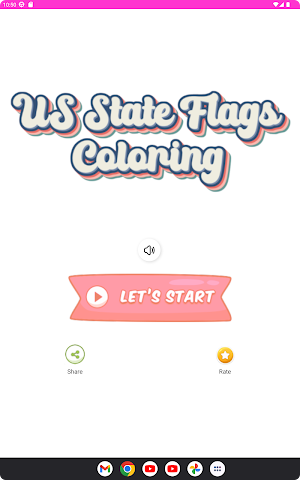 American Flag Coloring Screenshot 2