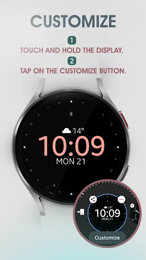 Battery v2 Digital watch face Screenshot 3