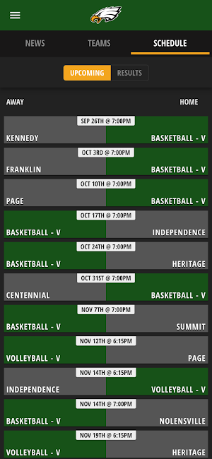Covenant Christian Athletics Screenshot 2
