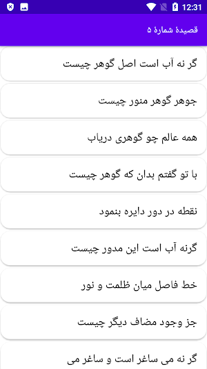 دیوان کامل نعمت‌الله ولی Screenshot 3