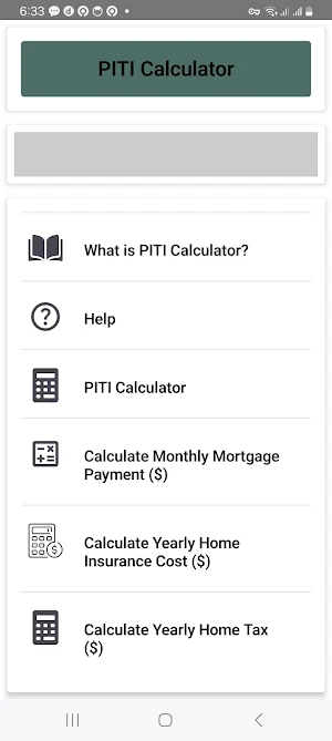 PITI Calculator Screenshot 0