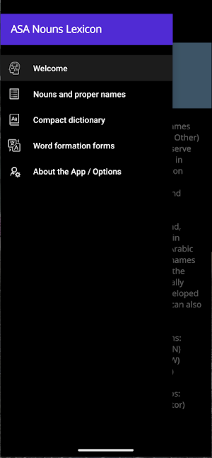 Ancient Musnad Nouns Lexicon Screenshot 0