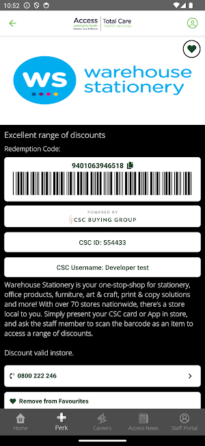 Access Perks Screenshot 3