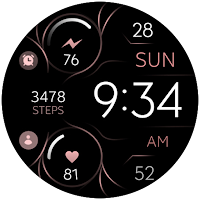 Rose Gold Elegant 2 watch face
