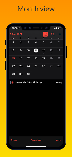 iCalendar - Calendar iOS style Screenshot 1