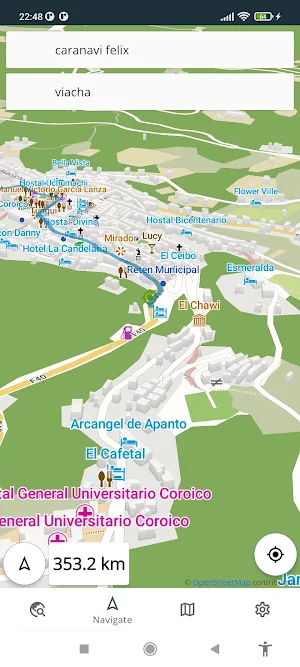 Bolivia Offline Map Screenshot 1