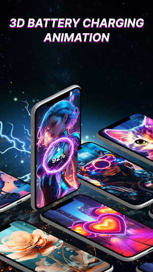Battery charging: 3D animation Screenshot 0