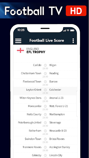 Live Football TV HD Streaming Screenshot 2