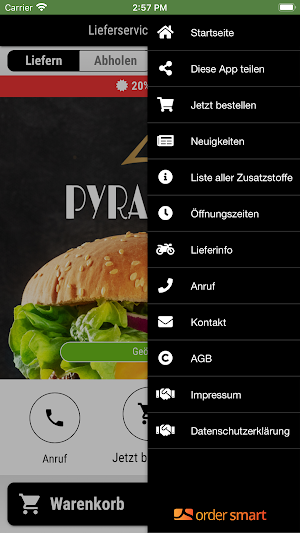 Lieferservice Pyramiden Screenshot 2