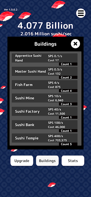 Sushi Idle - Addictive Clicker Screenshot 2