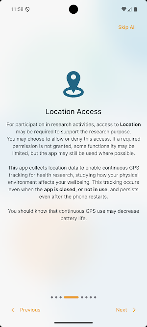 LIFESPACE Research Screenshot 2