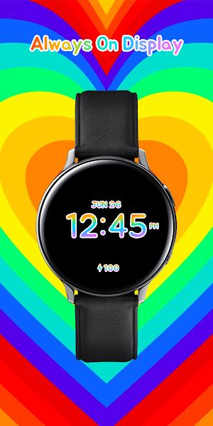 Rainbow Colorful_Watchface Screenshot 2