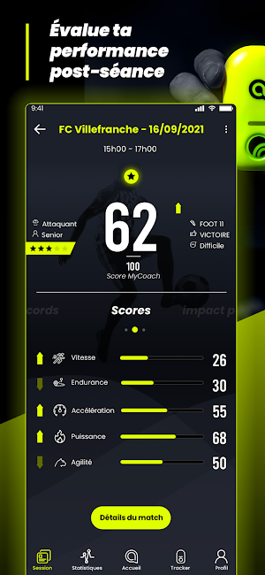 MyCoach Tracker - La solution GPS pour le football Screenshot 3