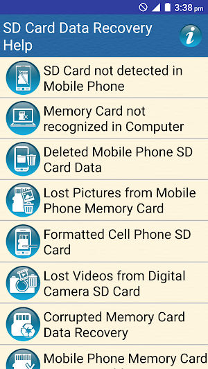 SD Card Data Recovery Help Screenshot 0