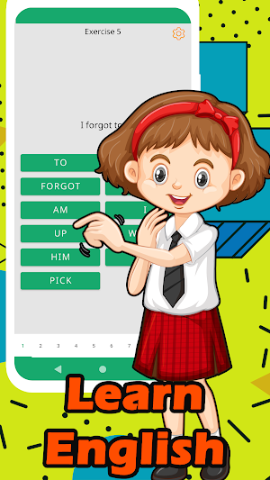 Learning English verbs in sentences and words Screenshot 1