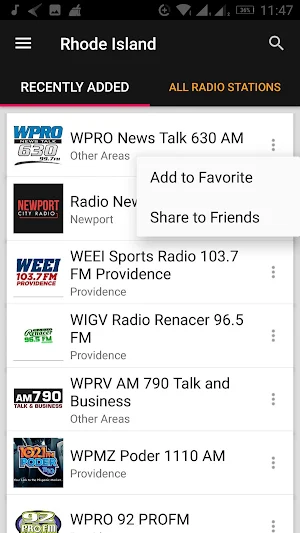 Rhode Island Radio Stations - USA Screenshot 0