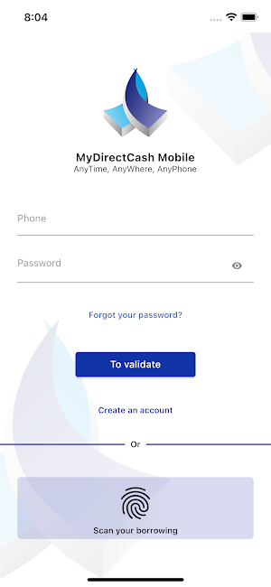 MyDirectCash Mobile Screenshot 2