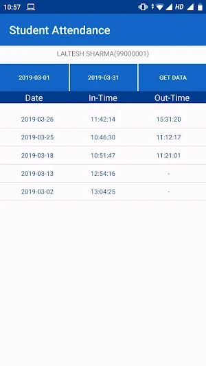 id2 Student Attendance Screenshot 3