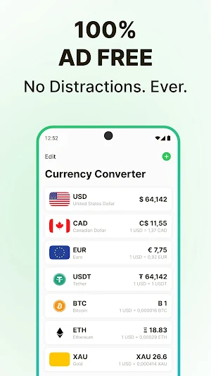 Currency Converter App Moneta Screenshot 1