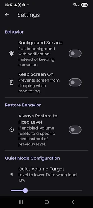 QuietCast Pro: Smart Volume Screenshot 1
