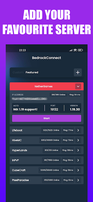 BedrockConnect Screenshot 1
