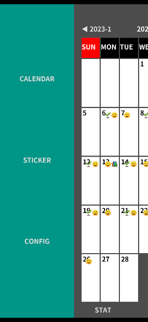Sticker Calendar Screenshot 0
