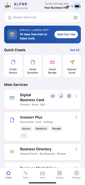 Alfnr Business Hub Screenshot 1