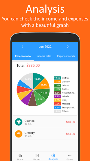 Easy Household Account Book Screenshot 2