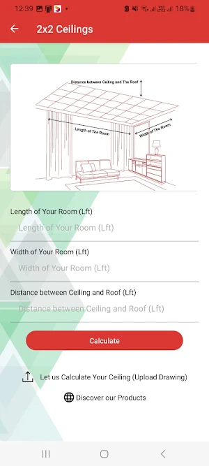 MyCeiling App Screenshot 1