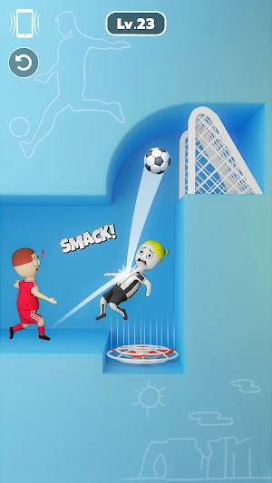 One Shot Soccer: Swipe & Score Screenshot 2