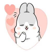 Machiko Rabbit Stickers for WA