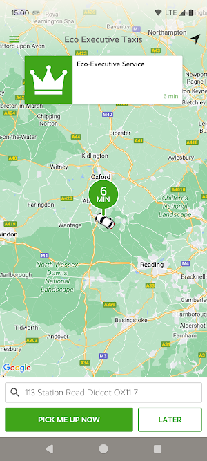 Eco Executive Taxis Screenshot 1