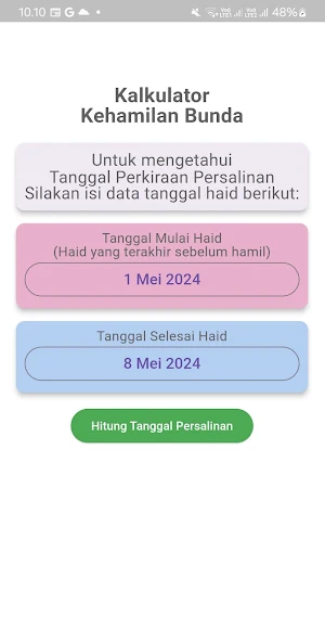 Kalender Kehamilan Bunda Screenshot 0