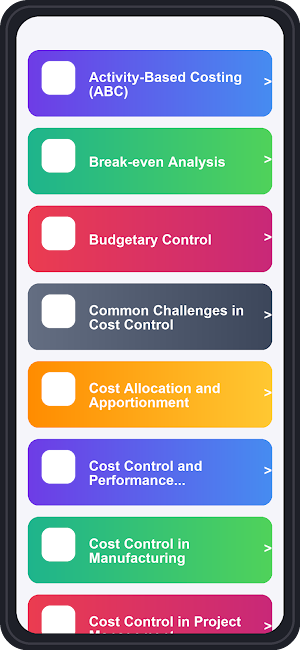 Cost Control Trivia Quiz Screenshot 0