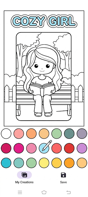 Cozy Girl: Bold Coloring Screenshot 2