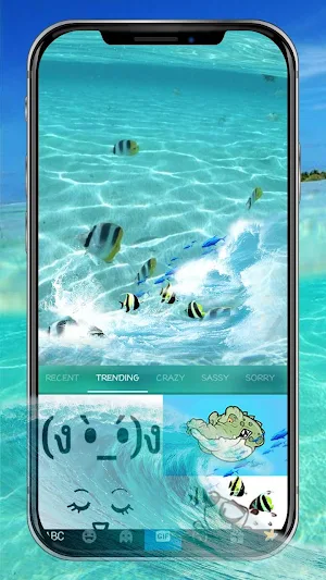 Sea Surfing Keyboard Theme Screenshot 3