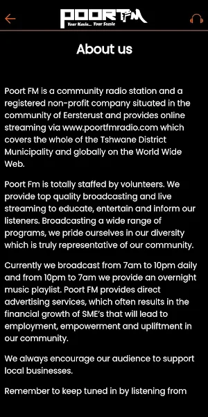 Poort FM Screenshot 3